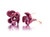 Graziela 18K Rose Gold Purple Titanium Orchid Earrings