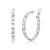 Graziela 18K White Gold Large Alma Dos Rios Diamond Hoop Earrings