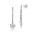 Graziela 18K White Gold Alma Dos Rios Diamond Drop Earrings