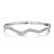 Graziela 18K White Gold Rio Double Diamond Bangle