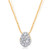 Graziela 18K Yellow Gold Diamond Bahia Pendant & Necklace, 18"