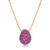 Graziela 18K Rose Gold Rhodolite Bahia Pendant & Necklace