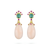 Paul Morelli 18K Yellow Gold Green Tourmaline & Coral Dew Drop Earrings