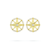 Paul Morelli 18K Yellow Gold Compass Post Clip Earrings