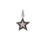 Sylva & Cie. 18K White Gold Black and White Diamond Star Pendant