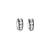 Sylva & Cie. 18K White Gold Old European Mini Hoop Earrings