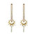Three Stories Jewelry 14K Yellow Gold Small Diamond Love Explosion Charms (Pair)