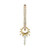 Three Stories Jewelry 14K Yellow Gold Small Diamond Love Explosion Charms (Pair)