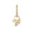 Three Stories Jewelry 14K Yellow Gold Tiny Bumble Bee Charm (Single)