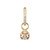 Three Stories Jewelry 14K Yellow Gold Tiny Ladybug Charm (Single)