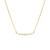 Three Stories Jewelry 14K Yellow Gold Small Graduated Diamond Necklace, 18"