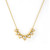 Three Stories Jewelry 14K Yellow Gold Double Sided Graduated 7 Bezel Sliding Teardrop Necklace, 18"