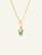 Tamara Comolli MiniMikado 18K Yellow Gold Pendant with Chrysoprase