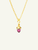 Tamara Comolli MiniMikado 18K Yellow Gold Pendant with Rose Tourmaline