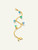 Tamara Comolli Mikado 18K Yellow Gold Flamenco Charm Bracelet in 'Lagoon'