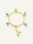Tamara Comolli Mikado 18K Yellow Gold Flamenco Charm Bracelet in 'Lagoon'