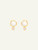 Tamara Comolli Bouton 18K Yellow Gold Earrings with Sand Moonstone and White Diamonds