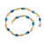 Sylva & Cie. 18K Yellow Gold Turquoise, Sujulite and Lapis Gold Bead Necklace, 18"