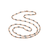 Sylva & Cie. 14K Rose Gold Hand Made Link Necklace with Hematite Beads, 32"