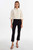 LAMARQUE Carolina D Ruffle Sleeve Denim Jacket in White