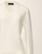 Fabiana Filippi Silk Wool V-Neck Open Weave Stitch Sweater with Sequins in White