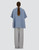 Herno Resort Double Wool Coat in Light Blue