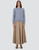 Herno Resort Alpaca and Lurex Stocking Stitch Cardigan in Light Blue