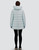 Herno Heavy Nylon A-Line Hi-Lo Jacket in Pale Aqua