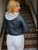 Jakett New York Molly Burnished Leather Jacket in Indigo, Size Large