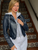 Jakett New York Molly Burnished Leather Jacket in Indigo