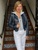 Jakett New York Molly Burnished Leather Jacket in Indigo