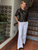 Jakett New York Edith Washed Leather Jacket in Black