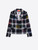Vilagallo Plaid Jacket with Embroidered Messages 