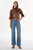 *ORDER TODAY* LAMARQUE Carolina Ruffle Sleeve Leather Jacket in Luggage