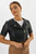 *ORDER TODAY* LAMARQUE Kirsi Gold 21 Cropped Biker Jacket in Black