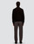 Herno Men's Suede Jacket in Dark Brown