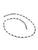 Sylva & Cie. 18K White Gold Sapphire & Diamond Emerald Cut Riviera Necklace, 16"