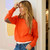 *COMING SOON* Kerri Rosenthal Patchwork Pullover Sweater in Tomato