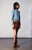 Augustina's Kacey Jacket in Baby Blue Suede