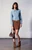 Augustina's Kacey Jacket in Baby Blue Suede