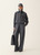 Fabiana Filippi Pinstriped Flannel Bomber-Style Shirt in Charcoal