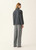Fabiana Filippi Wool and Cashmere Double Coat in Lead, Size 42