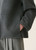Fabiana Filippi Wool and Cashmere Double Coat in Lead, Size 42