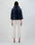 Herno Sofia Mini Cape in Navy Blue