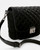 MZ Wallace Velvet Finish Medium Crosby Lock Crossbody in Black