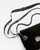 MZ Wallace Velvet Finish Medium Crosby Lock Crossbody in Black