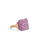 Sylva & Cie. 18K Yellow Gold Pink Sapphire Mini Ten Table Ring, Size 6.5