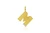 Leigh Maxwell Large Ridged Initial Pendant - Diamond (M)