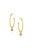 Leigh Maxwell Round Bezel Earring Charms - Malaya Garnet