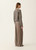 Fabiana Filippi Platinum and Mohair Sweater with Sequin Stripes in Falcon